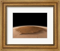 Artist's Concept of the Northwest Side of the Olympus Mons volcano on Mars Fine Art Print