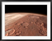 Heavily Cratered Highlands on the Surface of Mars Fine Art Print