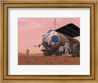 Artist's Concept of How a Martian Motorhome Might be Realized Fine Art Print