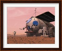 Artist's Concept of How a Martian Motorhome Might be Realized Fine Art Print