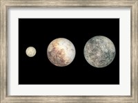Dwarf Planets Ceres, Pluto, and Eris Fine Art Print