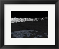 Illustration of a Deep Crater on the Surface of the Moon Fine Art Print