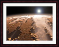 Artist's Concept of the Valles Marineris Canyons on Mars Fine Art Print