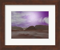Artist's concept of the Atmosphere on Pluto Fine Art Print