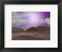 Artist's concept of the Atmosphere on Pluto Fine Art Print