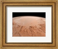 Illustration of the Argyre Impact Basin in the Southern Highlands of Mars Fine Art Print