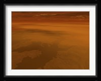 Artist's concept of the Surface of Saturn's Moon Titan Fine Art Print