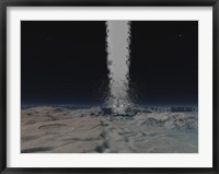 Eruption of an Ice Volcano on the Surface of Neptunes Moon Triton Fine Art Print