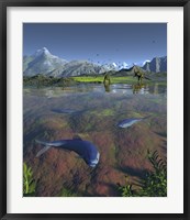 Fanged Enchodus Predatory Fish From the Late Cretaceous Period Fine Art Print