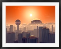 Artist's Concept of an Earth Buried by Layers of Cities Built by Generations of our Descendants Fine Art Print