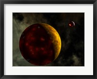 Artist's Concept of a Young, Turbulent Earth Fine Art Print
