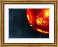 Artist's Concept of an Early Earth Impact Fine Art Print