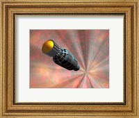 Illustration of a Spacecraft Travelling Faster than the Speed of Light Fine Art Print
