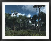 A Carboniferous Forest of Midwestern North America 350 million years ago Fine Art Print