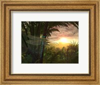 A Giant Meganeura with a 30-inch Wingspan Witnesses a Sunrise Fine Art Print