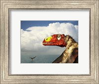 A Close-Up of a Colorful Large-Billed Dimorphodon Fine Art Print