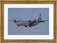 A C-130J Super Hercules of the 317th Airlift Group in Flight Over Germany Fine Art Print