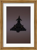 A German Air Force Eurofighter Typhoon Approaching at Sunset Fine Art Print