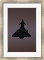 A German Air Force Eurofighter Typhoon Approaching at Sunset Fine Art Print