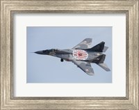 An MiG-29 Fulcrum of the Polish Air Force in Flight Fine Art Print