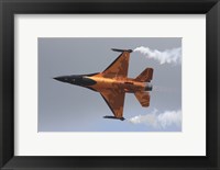 Dutch Air Force F-16A During a Flight Demonstration Fine Art Print