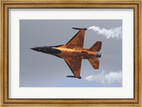 Dutch Air Force F-16A During a Flight Demonstration Fine Art Print