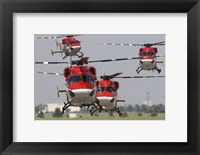 Indian Air Force Dhruv Helicopters Fine Art Print