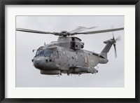 Royal Navy EH-101 Merlin in Flight, Jagel, Germany Fine Art Print