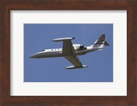 United States Air Forces Europe C-21A Learjet in Flight over Germany Fine Art Print