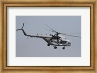 A Croatian Mil Mi-17 Helicopter in Flight Over Germany Fine Art Print