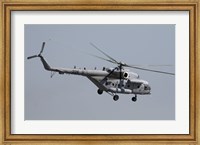 A Croatian Mil Mi-17 Helicopter in Flight Over Germany Fine Art Print