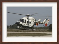 A BK117 utility Helicopter of the Spanish Civil Guard Fine Art Print