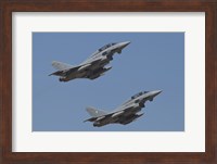 A pair of Eurofighter Typhoon Aircraft from the German Air Force Fine Art Print