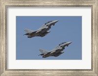 A pair of Eurofighter Typhoon Aircraft from the German Air Force Fine Art Print