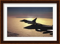Two German Air Force Eurofighter Typhoon's over France Fine Art Print