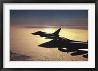 Two German Air Force Eurofighter Typhoon's over France Fine Art Print