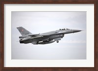A Polish Air Force F-16C Block 52 in Flight Over Spain Fine Art Print