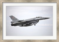 A Polish Air Force F-16C Block 52 in Flight Over Spain Fine Art Print