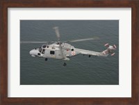 A Sea Lynx helicopter of the Portuguese Navy Fine Art Print