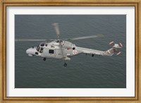 A Sea Lynx helicopter of the Portuguese Navy Fine Art Print