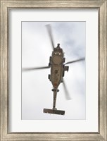 A US Navy MH-60R Seahawk in Flight Over Coroando, California Fine Art Print