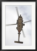 A US Navy MH-60R Seahawk in Flight Over Coroando, California Fine Art Print