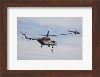 Czech Air Force Mi-171 Hips Training for Service Fine Art Print