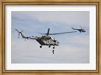Czech Air Force Mi-171 Hips Training for Service Fine Art Print