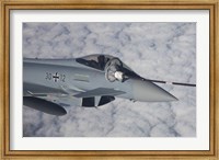 German Air Force Eurofighter Typhoon during in-Flight Refueling Fine Art Print