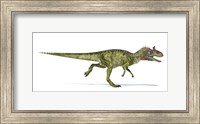 Cryolophosaurus Dinosaur on White Background Fine Art Print