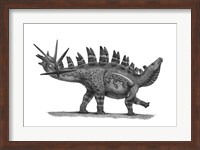 Pencil Drawing of Chungkingosaurus Jiangbeiensis Fine Art Print