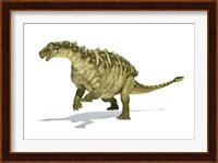 Talarurus Dinosaur on White background Fine Art Print