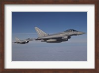 Pair of Eurofighter Typhoon Aircraft of the German Air Force Fine Art Print