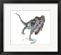 Majungasaurus Dinosaur on White Background Fine Art Print